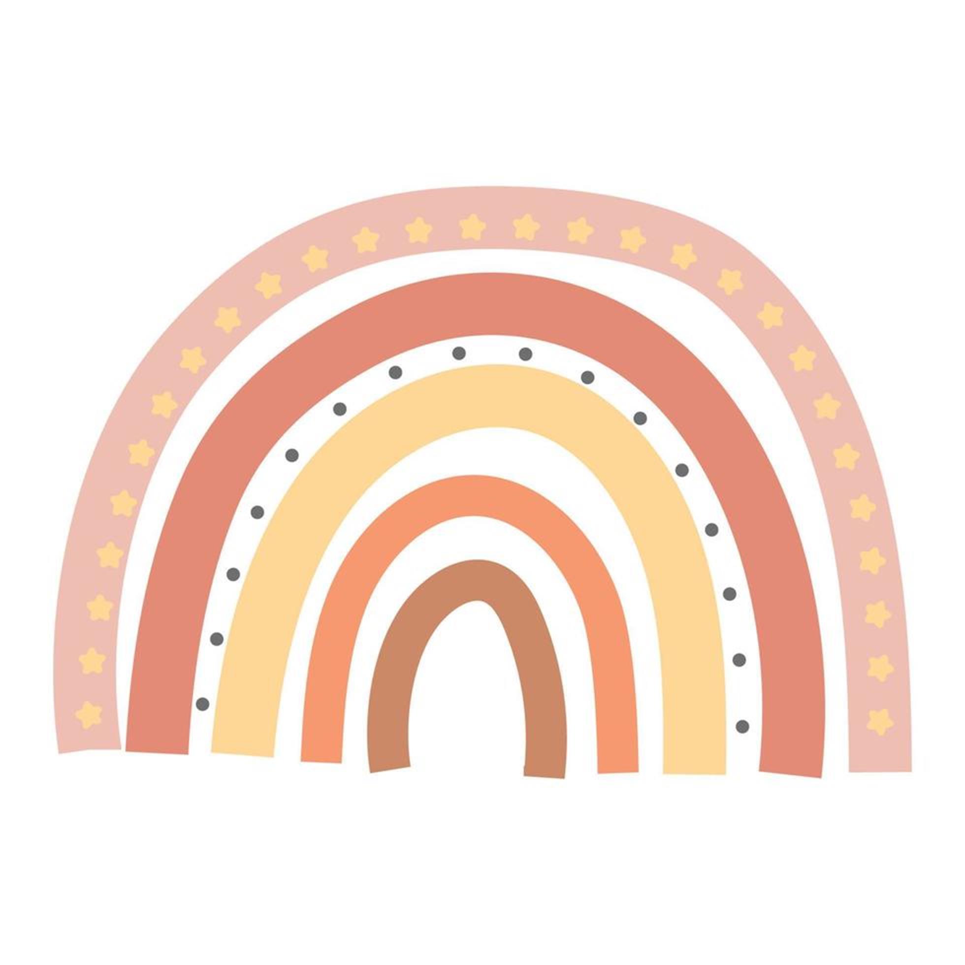 Hand drawn rainbow illustration for study skills